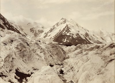 Mount De La Beche from the Tasman Glacier by George Moodie
